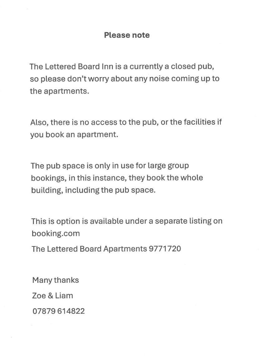 Lettered Board Apartments 1, 2 & 3 Pickering Zewnętrze zdjęcie